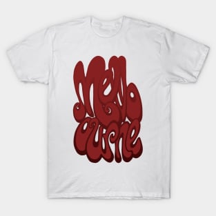 Melbourne lettering - Chile Oil Red T-Shirt